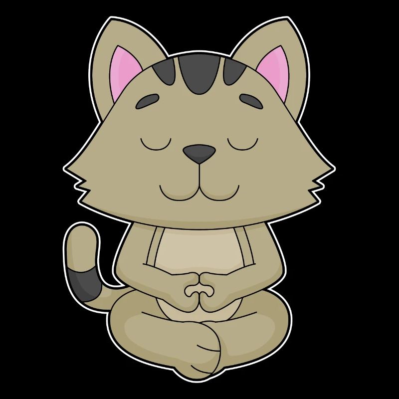 Méditation de yoga du chat