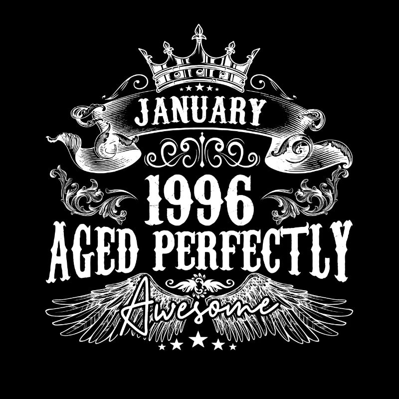 1996 | Januar 1996 Geburtstag Perfekt gealtert