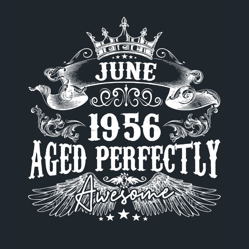 1956| Juni 1956 Geburtstag Perfekt gealtert