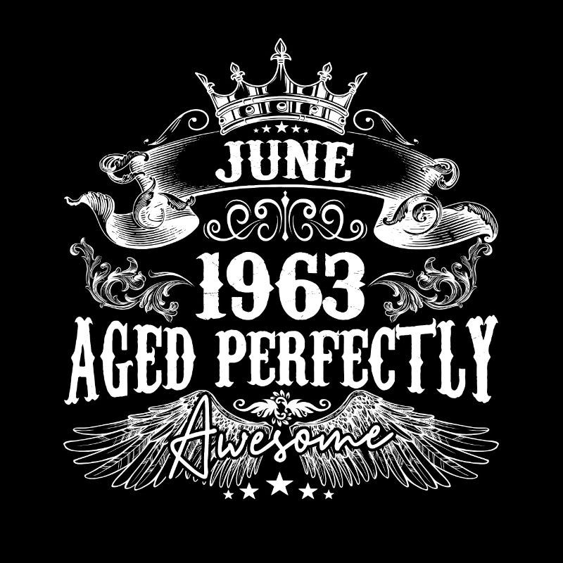 1963 | Juni 1963 Geburtstag Perfekt gealtert