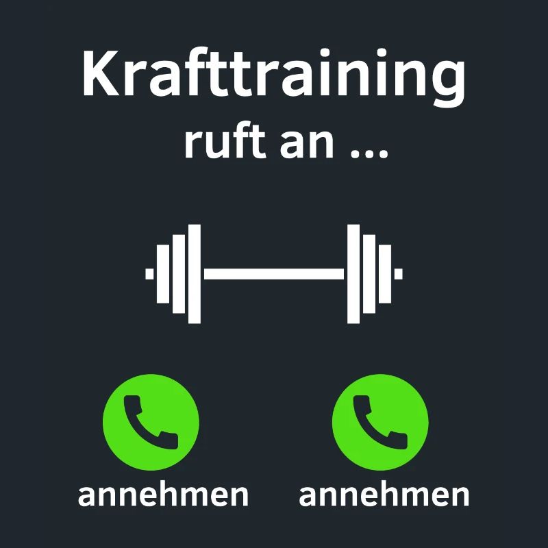 Krafttraining ruft an - annehmen oder annehmen?