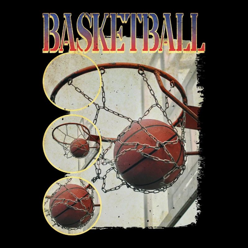 Basketteur Basketteur Basket Dunking Sport Vintage