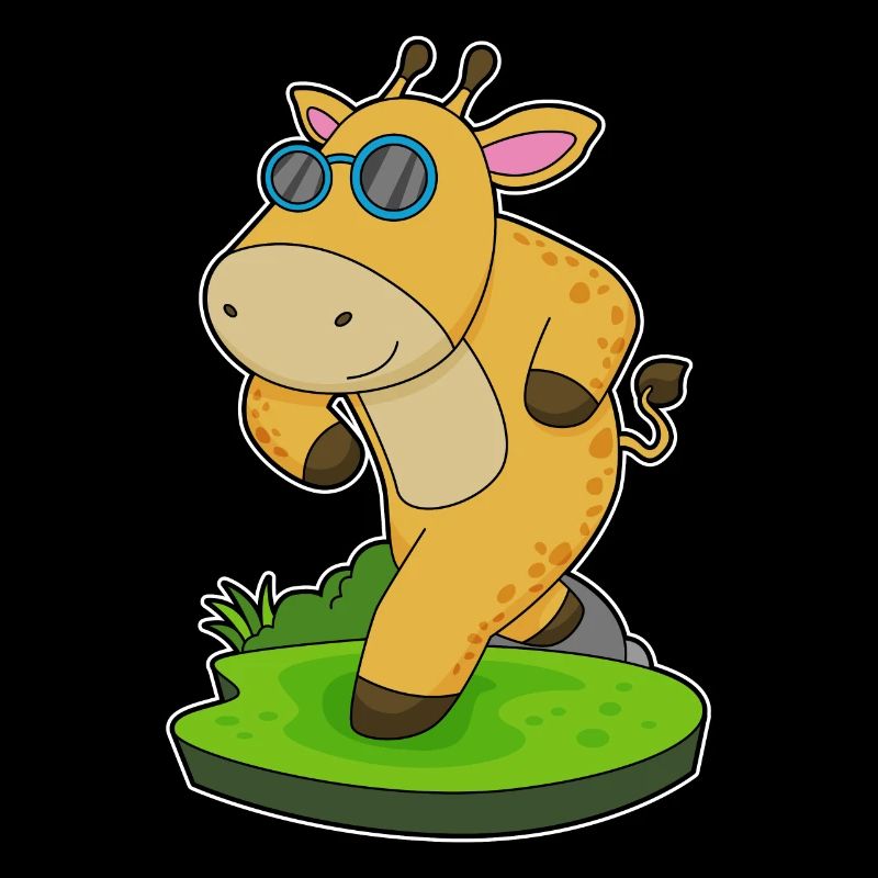Lunettes de jogging girafe