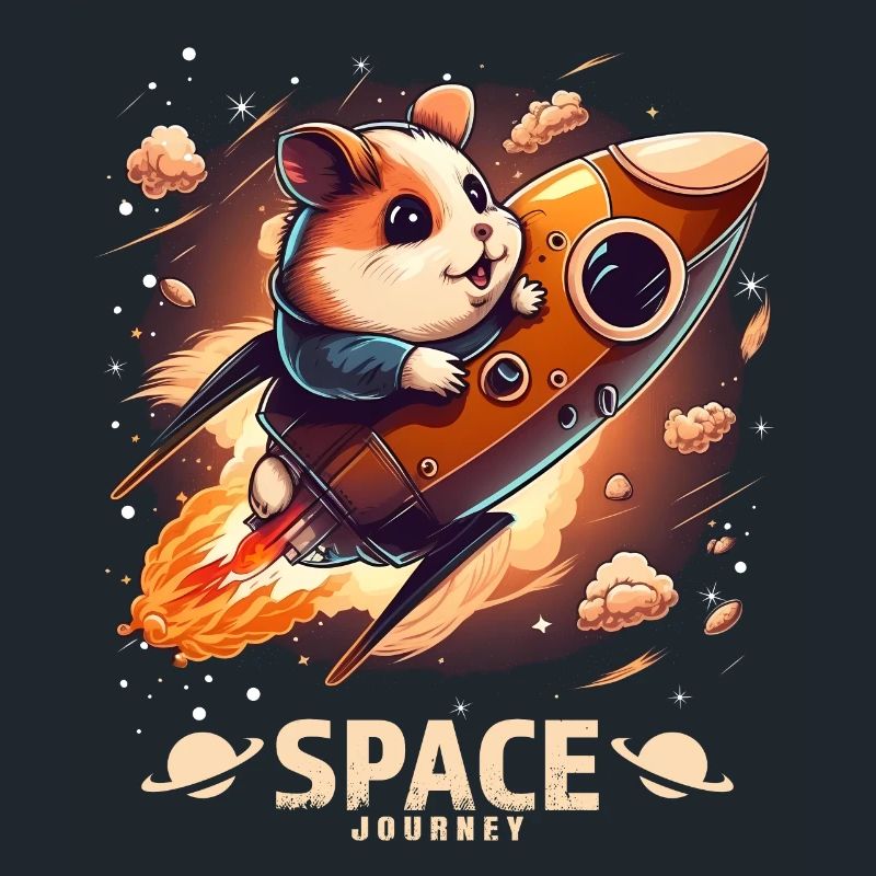 Hamster de l’espace Hamster Lover Design de l’espace