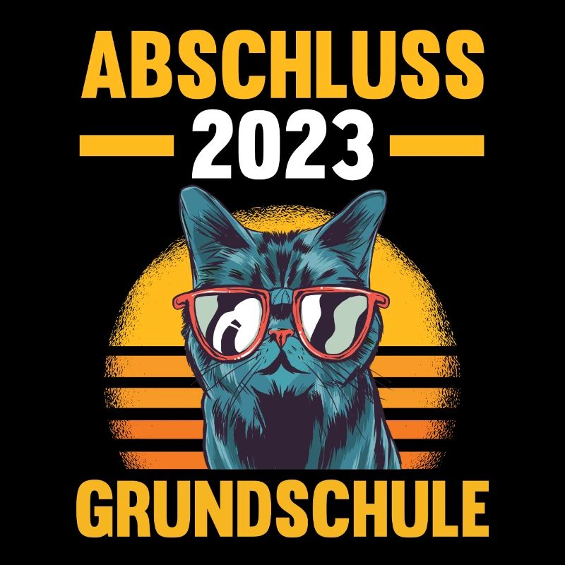 Schulabschluss 2023 Katze Grundschule