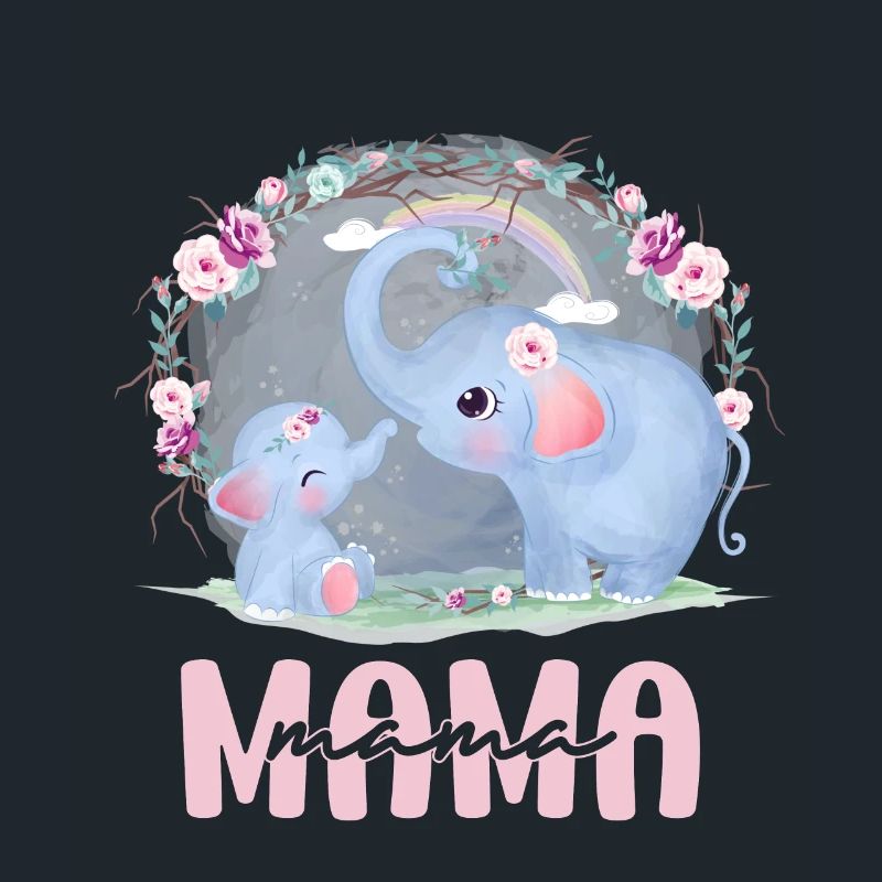 Elefant Mama Mom Mutter Muttertag Geschenkidee