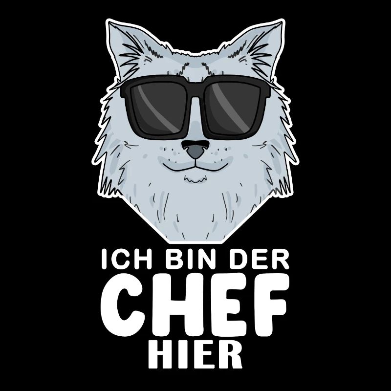 coole Katze - Sibirische Katze - Chef Spruch