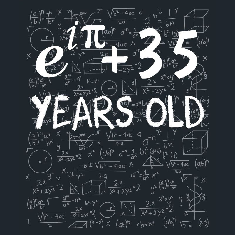 34th birthday 34 years old Euler Identity math