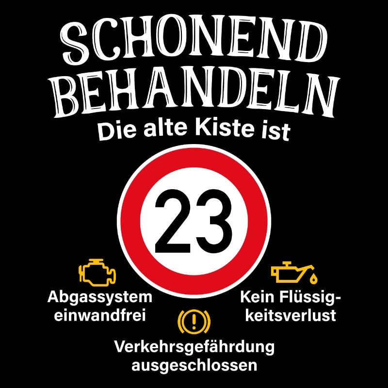 23. Geburtstag Schonend Behandeln 23 Alte Kiste 23
