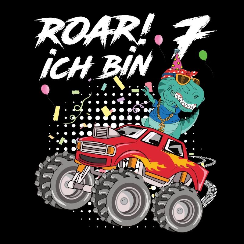 7. Geburtstag Kindergeburtstag Roar Ich Bin 7
