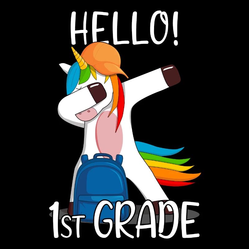 1st Grade First Grader Elementary School Unicorn