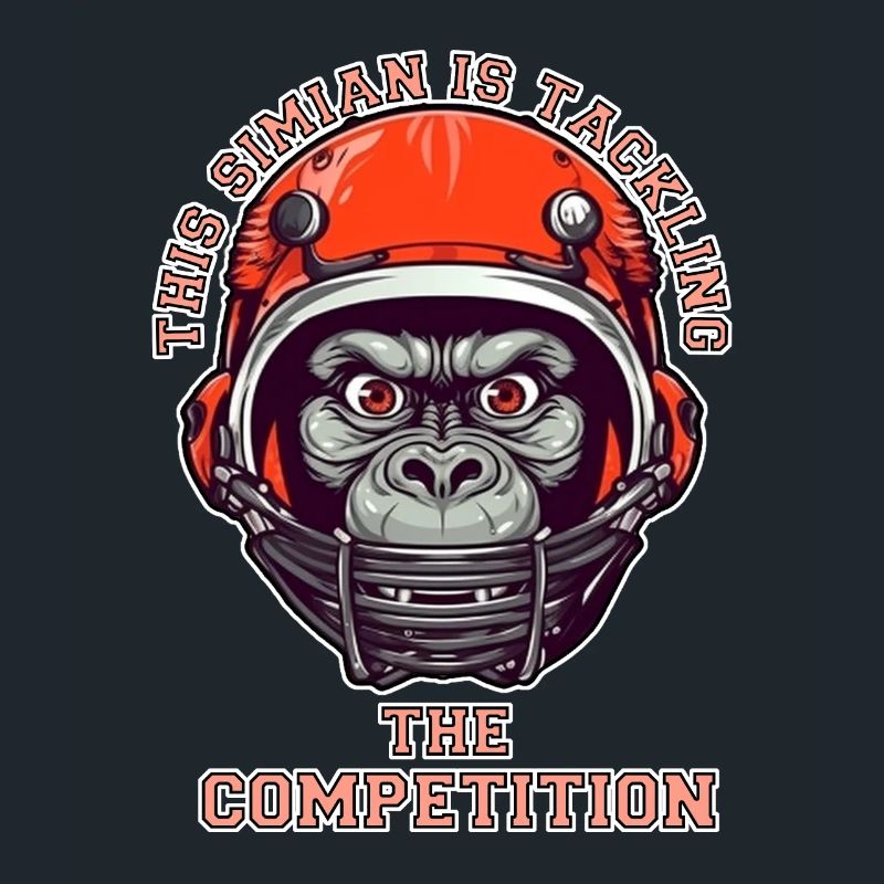 self-confident monkey accepts the challenge