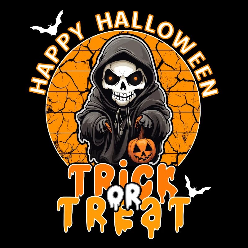 Halloween Design Squelette effrayant
