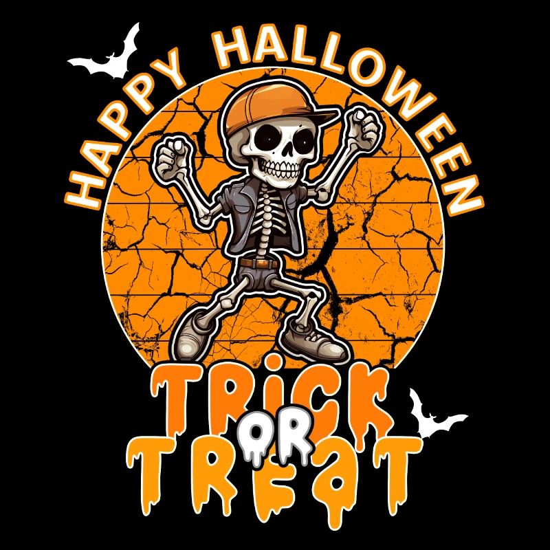 Halloween Design Squelette effrayant