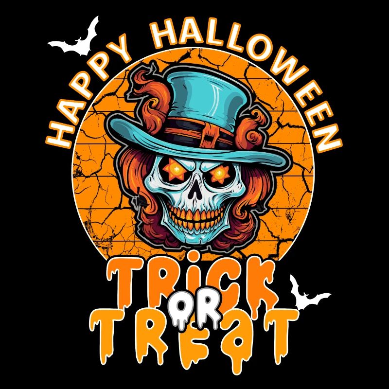Halloween Design Squelette effrayant