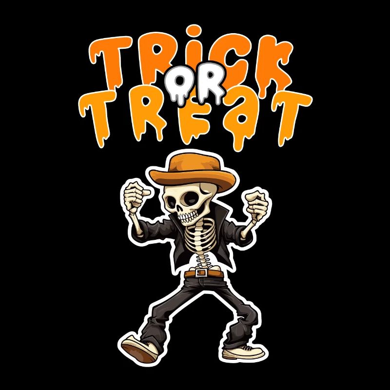 Halloween Design Squelette effrayant