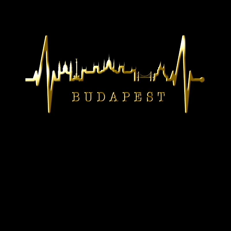 Budapest Skyline Herzschlag Ungarn Herz Budapester
