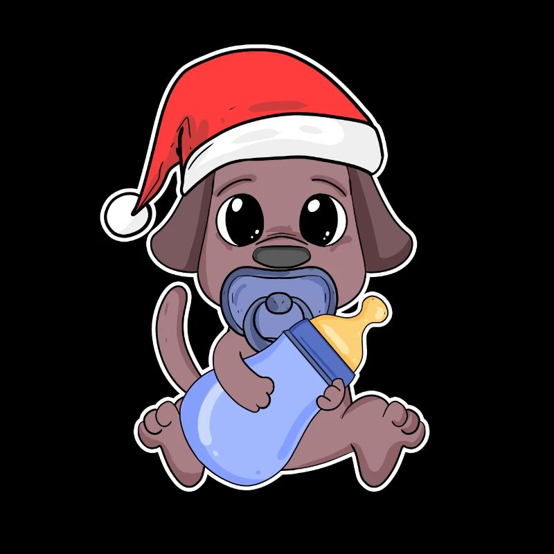Chien Bébé Noël