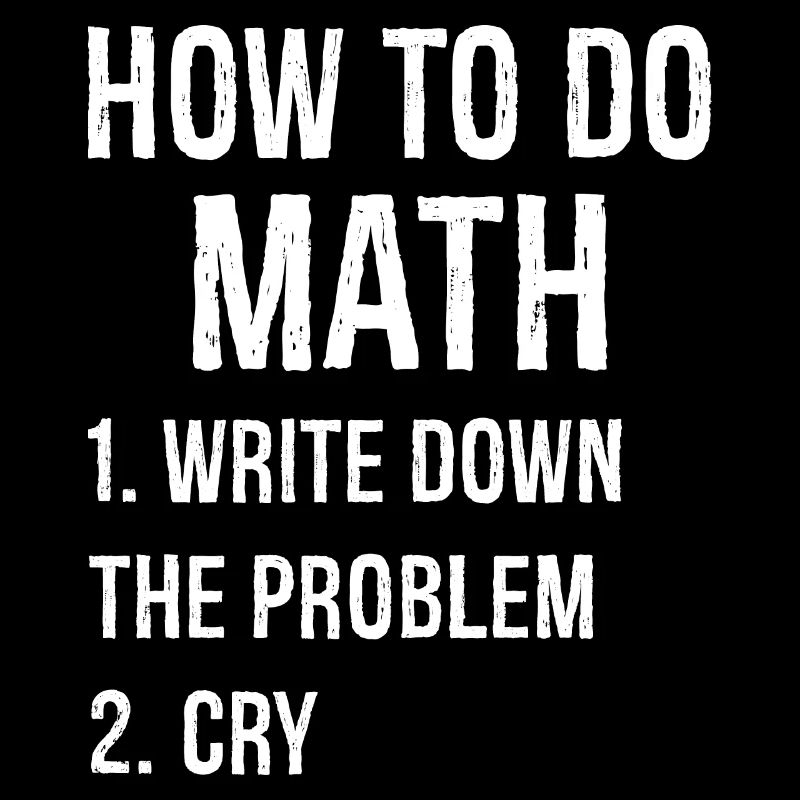 Comment faire des maths drôle de chemise