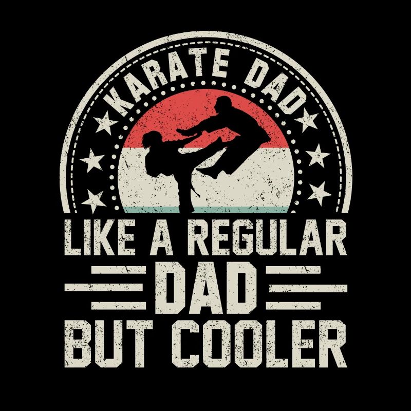 Karaté papa comme un papa ordinaire mais plus cool