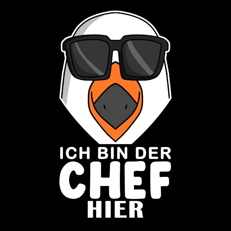 Chef Spruch mit Möwe Motiv
