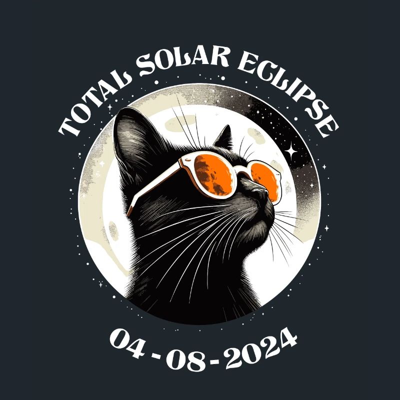 Solar Eclipse April 2024 Cat America Funny