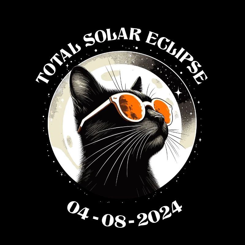 Solar Eclipse April 2024 Cat America Funny