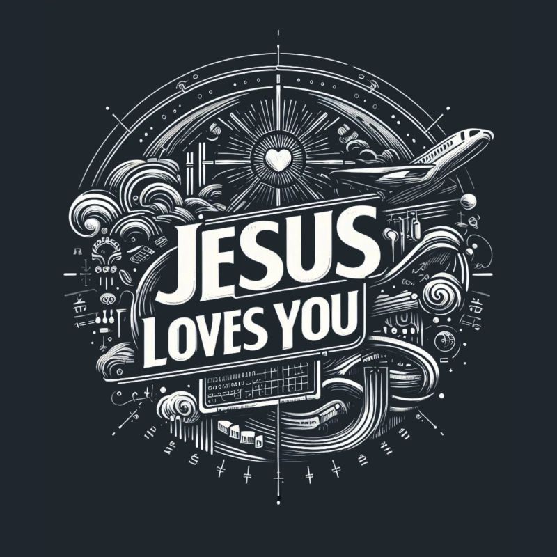 Jésus t’aime – Conception de cercles