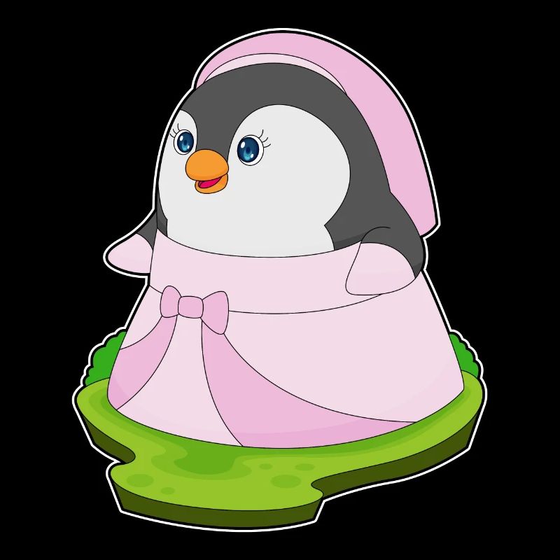 Pinguin Braut Kleid Hochzeit