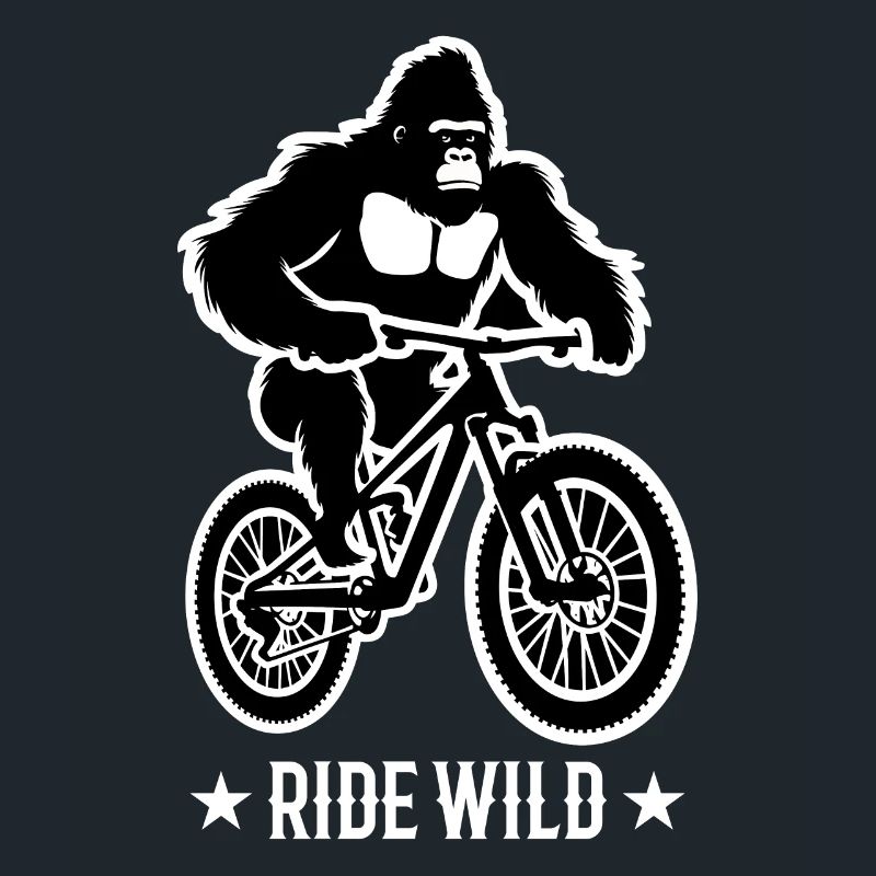 Gorilla Biker Mountain Biker E-Biker Drôles d’animaux