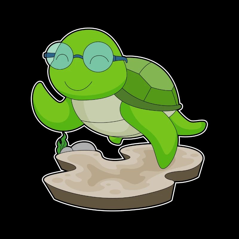 Schildkröte Brille