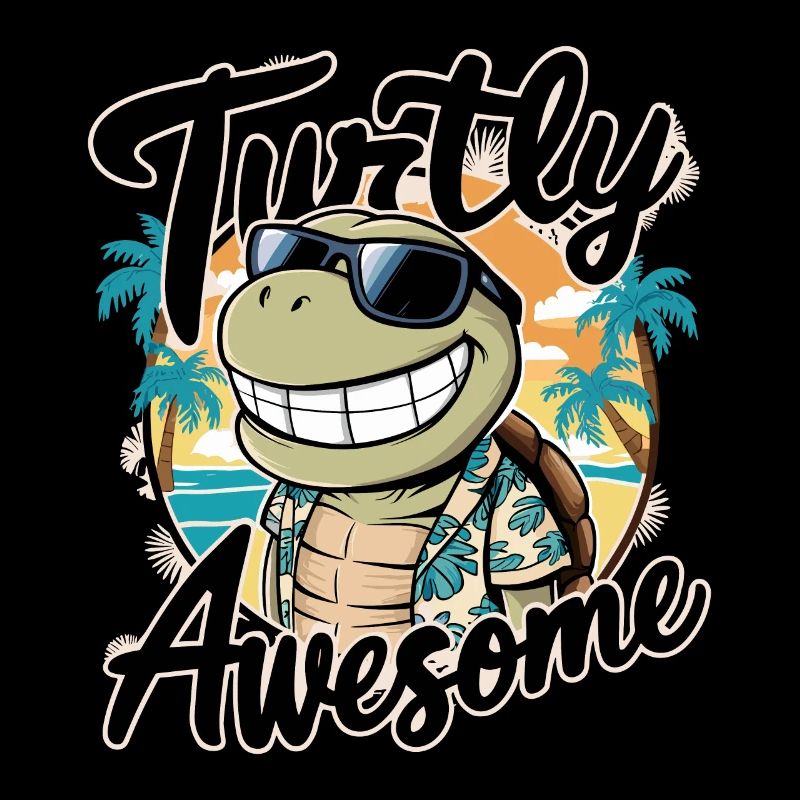 Funny Shield Greatest Saying Turtly Awesome