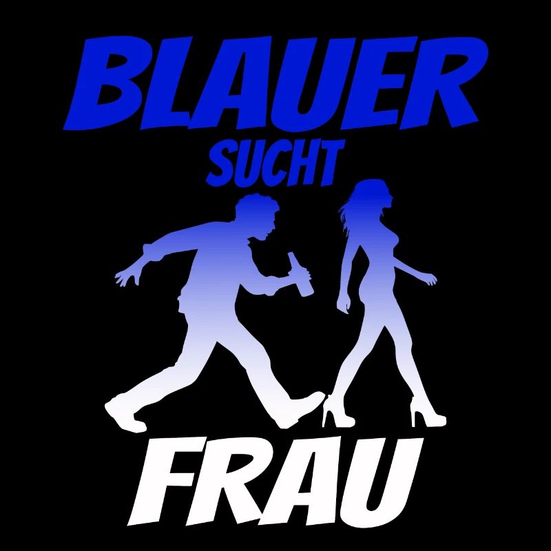 Blauer Sucht Frau