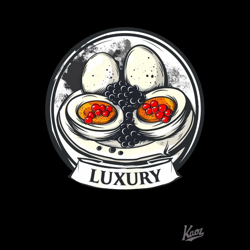 Oeufs, caviar et luxe