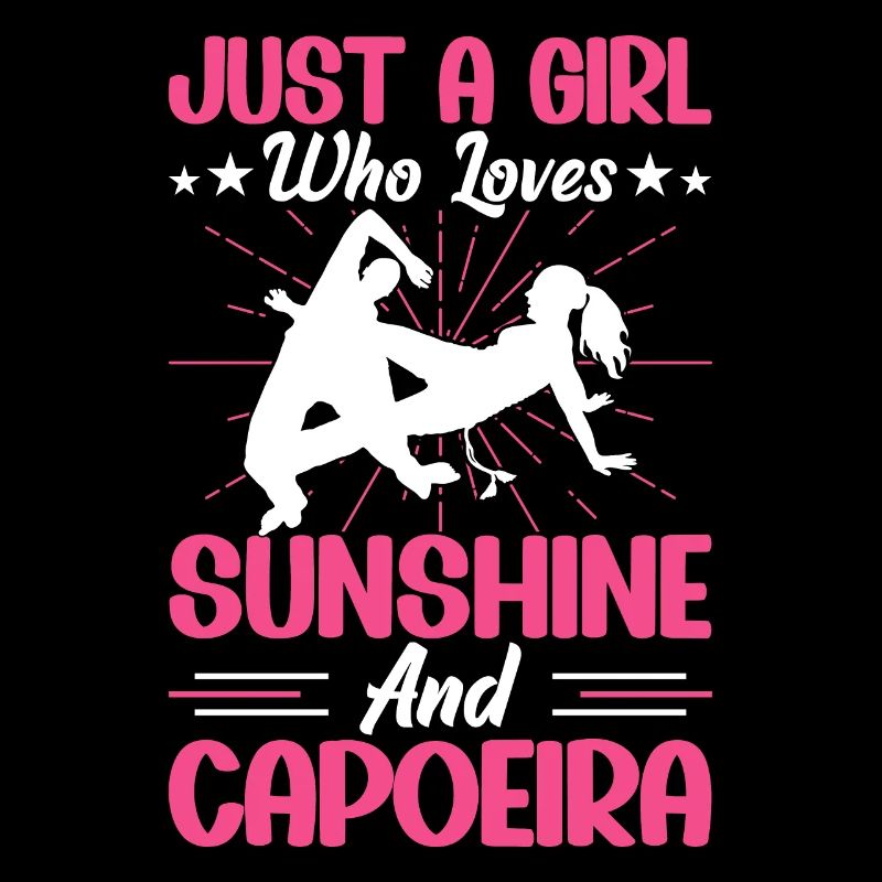 Nur ein Mädchen, das Sonne und Capoeira liebt