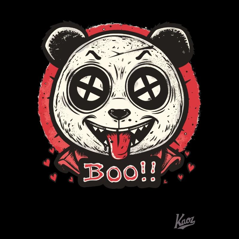 Un panda effrayant dit « boo »