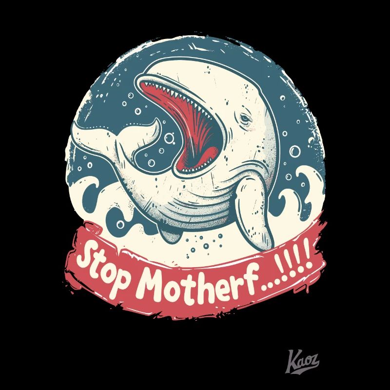 Bedrohte Art: Walfisch, STOP MUTTERF...