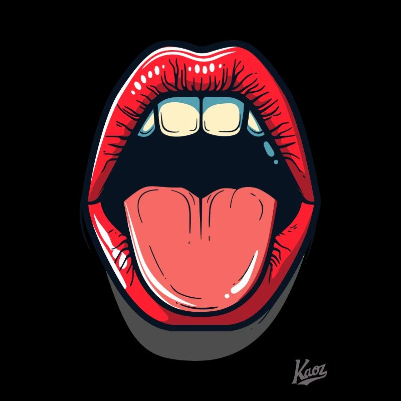 Bouche et langue : baisers et bisous