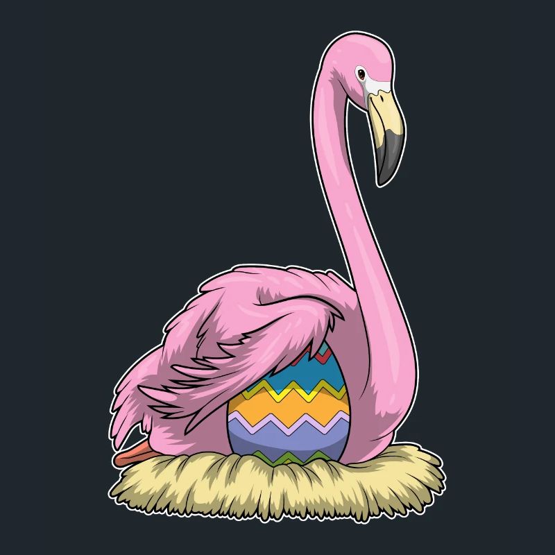 Flamingo Easter Easter Egg Nest