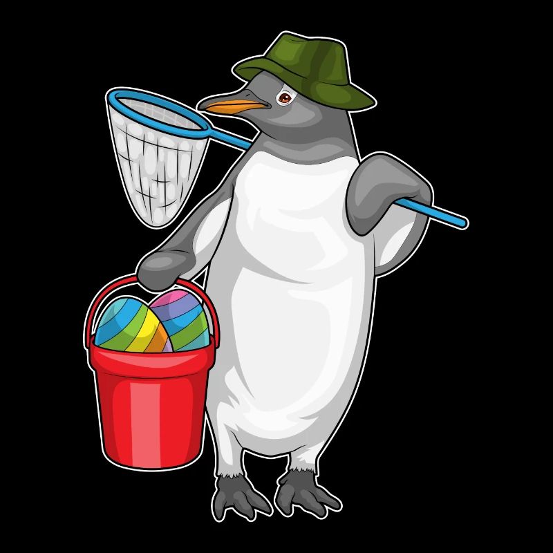 Penguin Easter Easter Egg Fishing