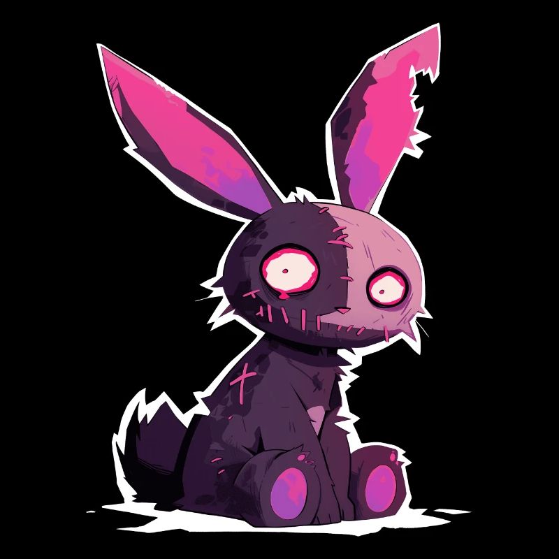 Goth Bunny Doll Hase Gothic Puppe Grunge Geschenk