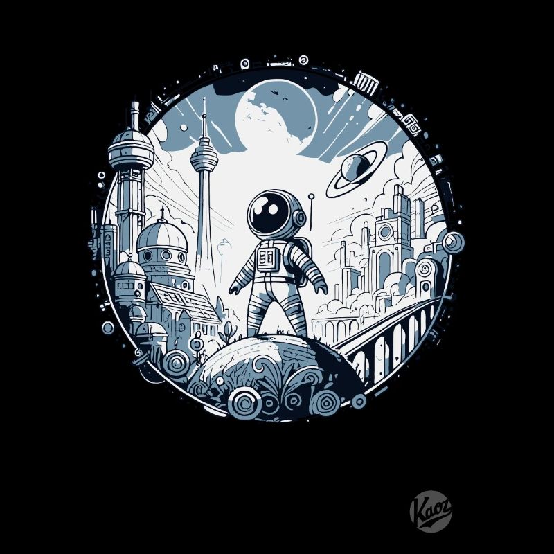 Futuristische Astronaut "Entdecker der Zukunft"