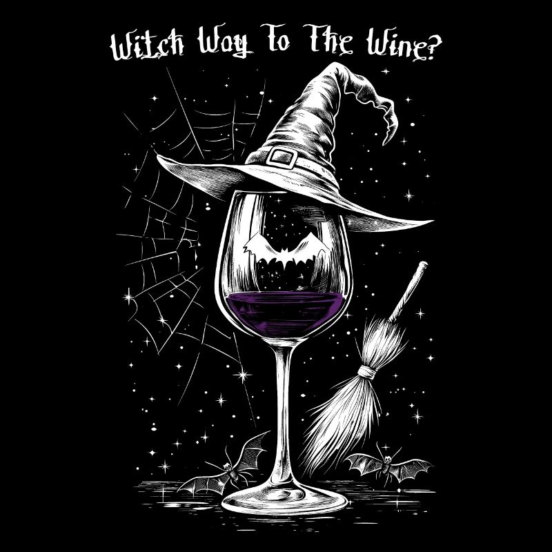 Wine Wine Glass Halloween Witch Wine Drinker Gift