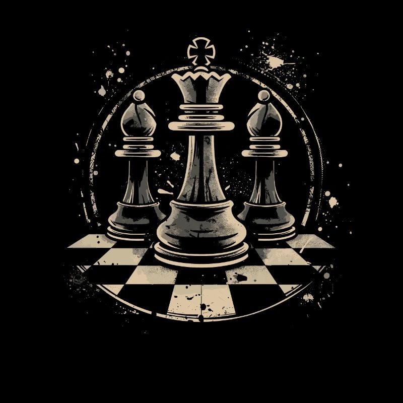 Dessin de pièces d’échecs