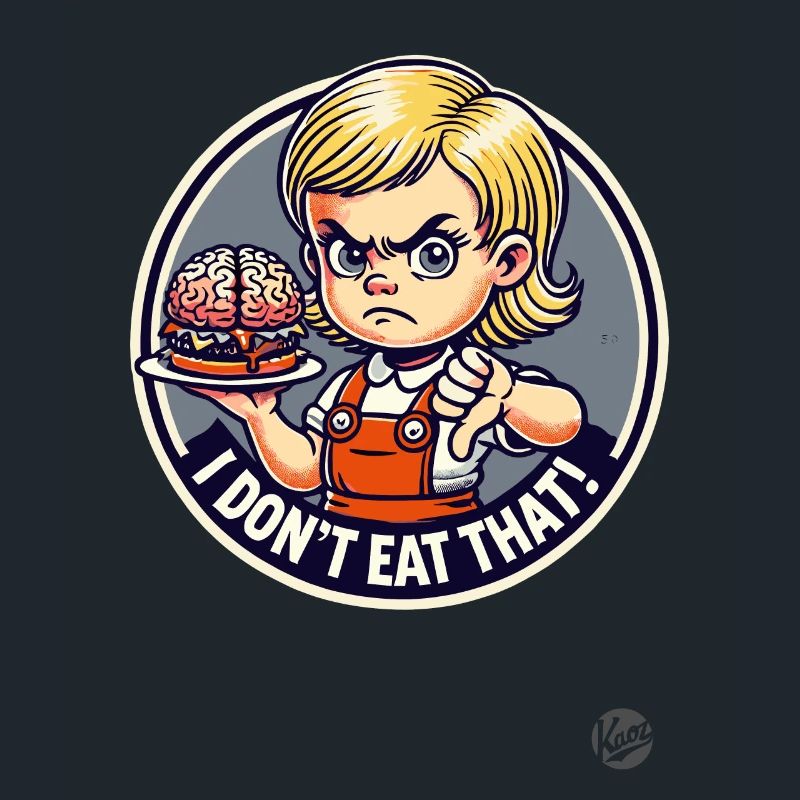 Mädchen mit Gehirn-Burger, Ich esse das nicht