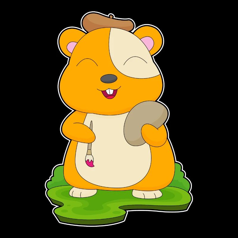 Hamster Maler Pinsel Malen