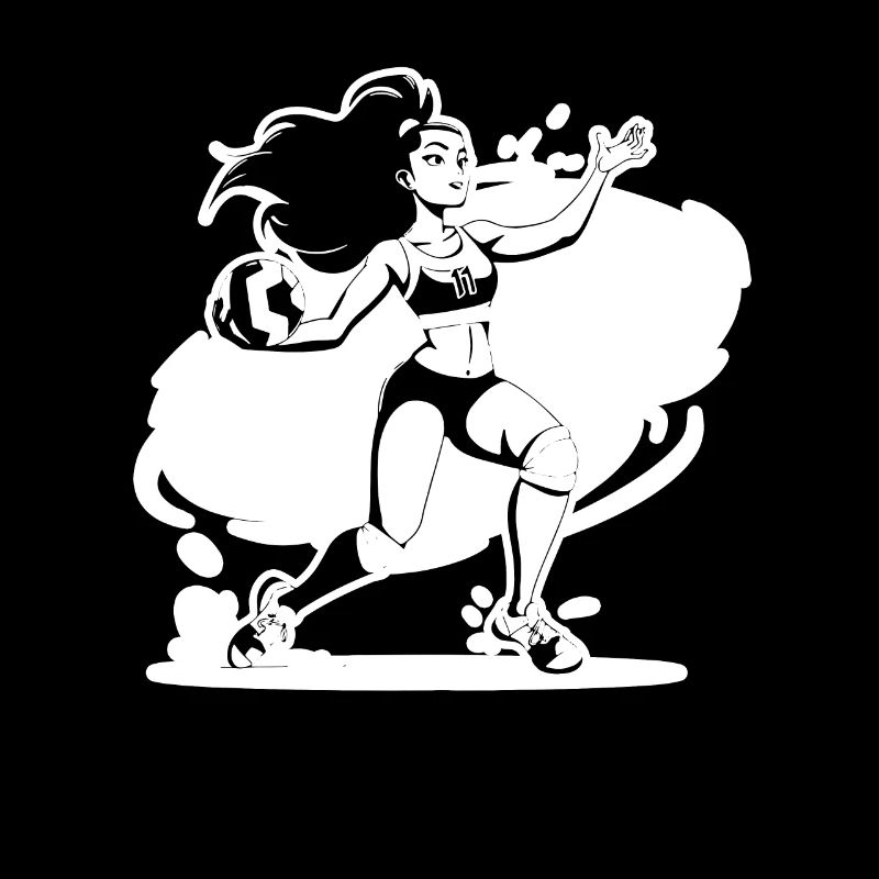 Volleyball Player Comic Look