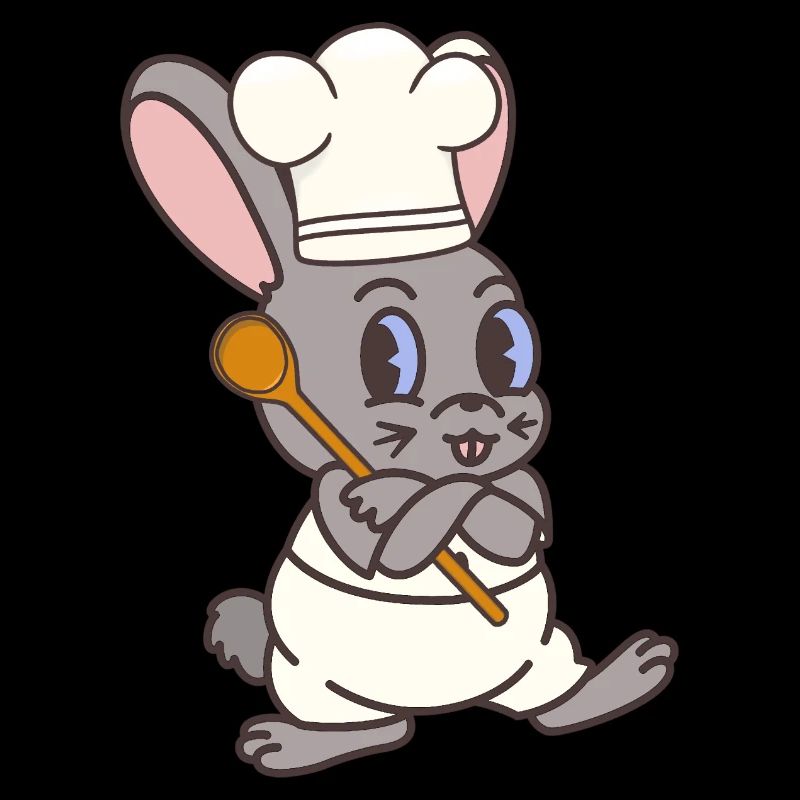 Bunny Chef Cooks Cook Cook Host Rabbit