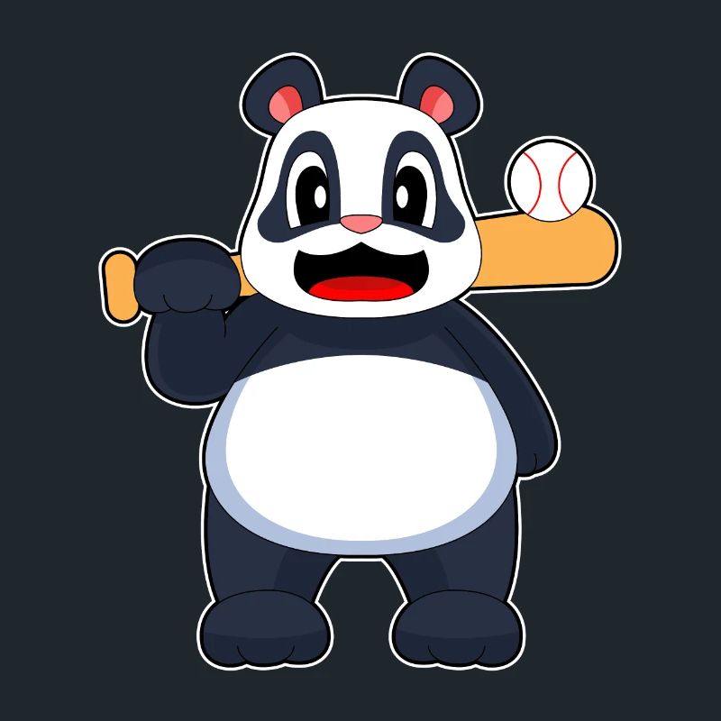 Panda Baseball Baseball Bat