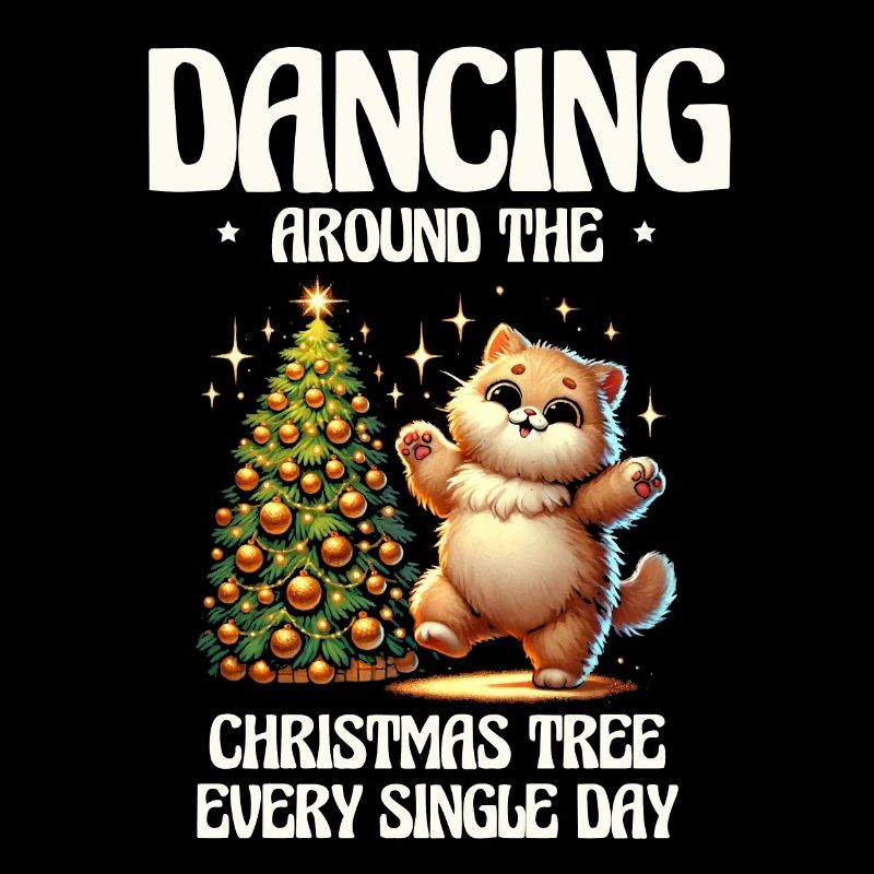 Dancing around the Christmas tree every holiday